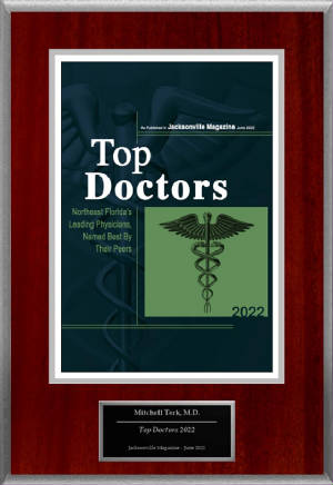 Dr. Mitchell Terk Awarded Top Doctor &ndash; Jacksonville Magazine 2022