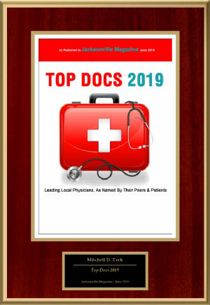 Mitchell Terk, MD: Awarded Top Docs Jacksonville Magazine